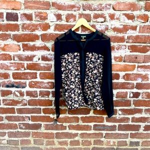 The Letter Sheer Floral Blouse